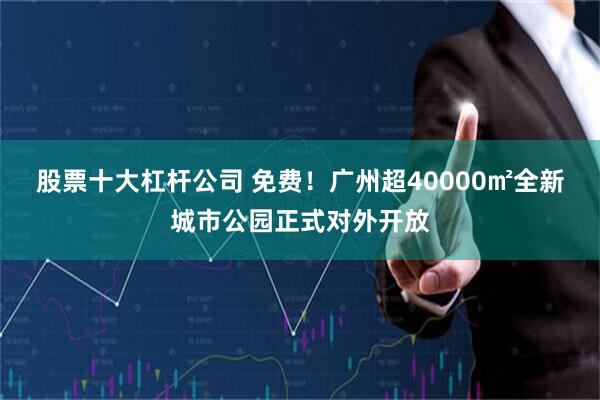 股票十大杠杆公司 免费!广州超40000㎡全新城市公园正式对外开放